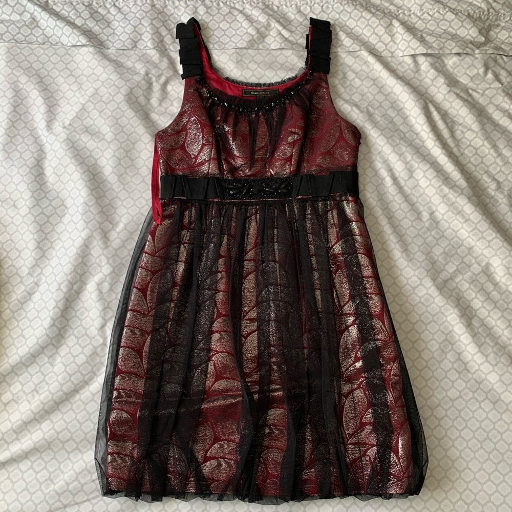 Mid-Thigh Length Bubble Hem Dress